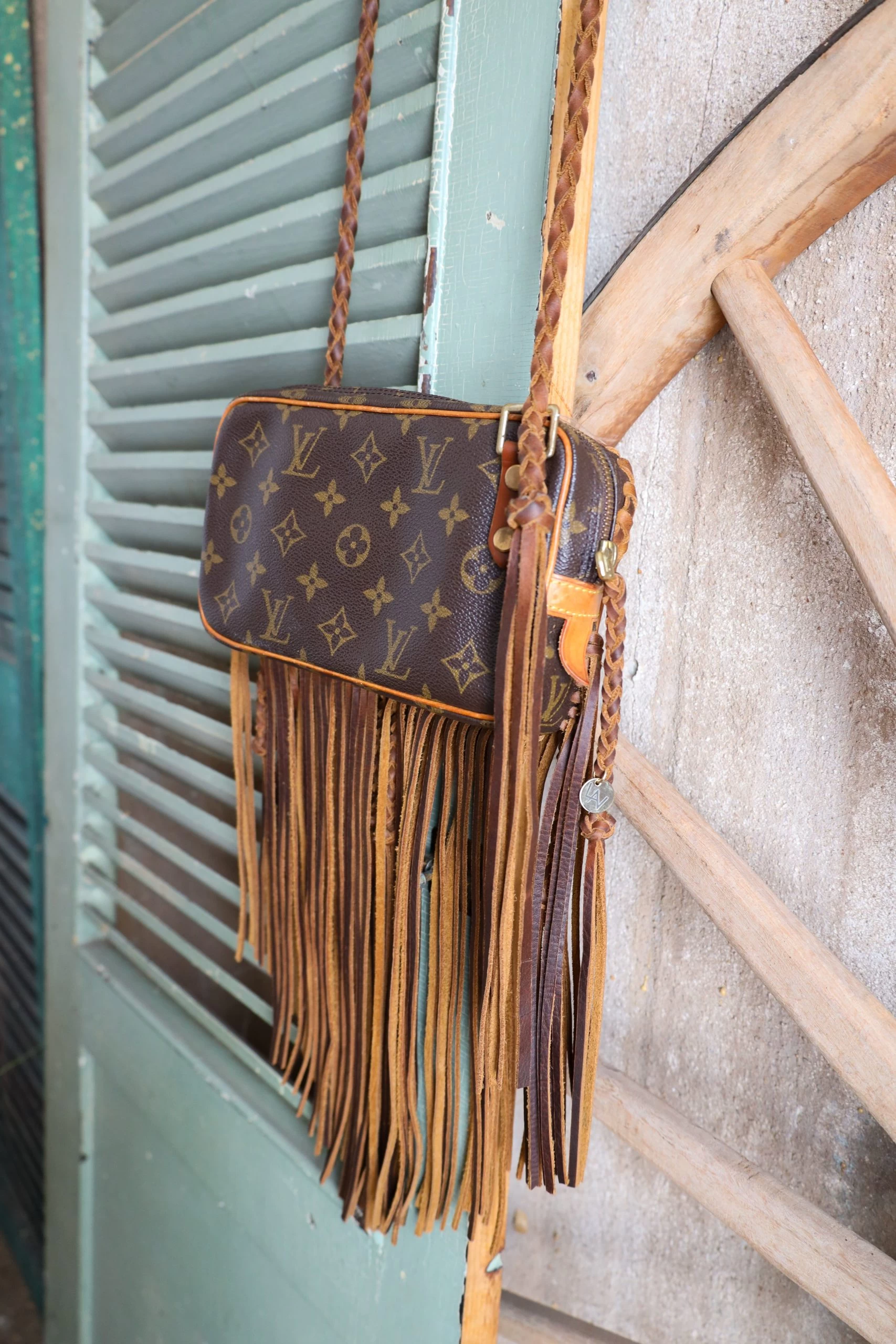 LEATHER AND VODKA MARLY CAMEL FRINGE 20CT KINGMAN TURQUOISE BAG 13 LEATHER AND VODKA MARLY CAMEL FRINGE 20CT KINGMAN TURQUOISE BAG - Image 11