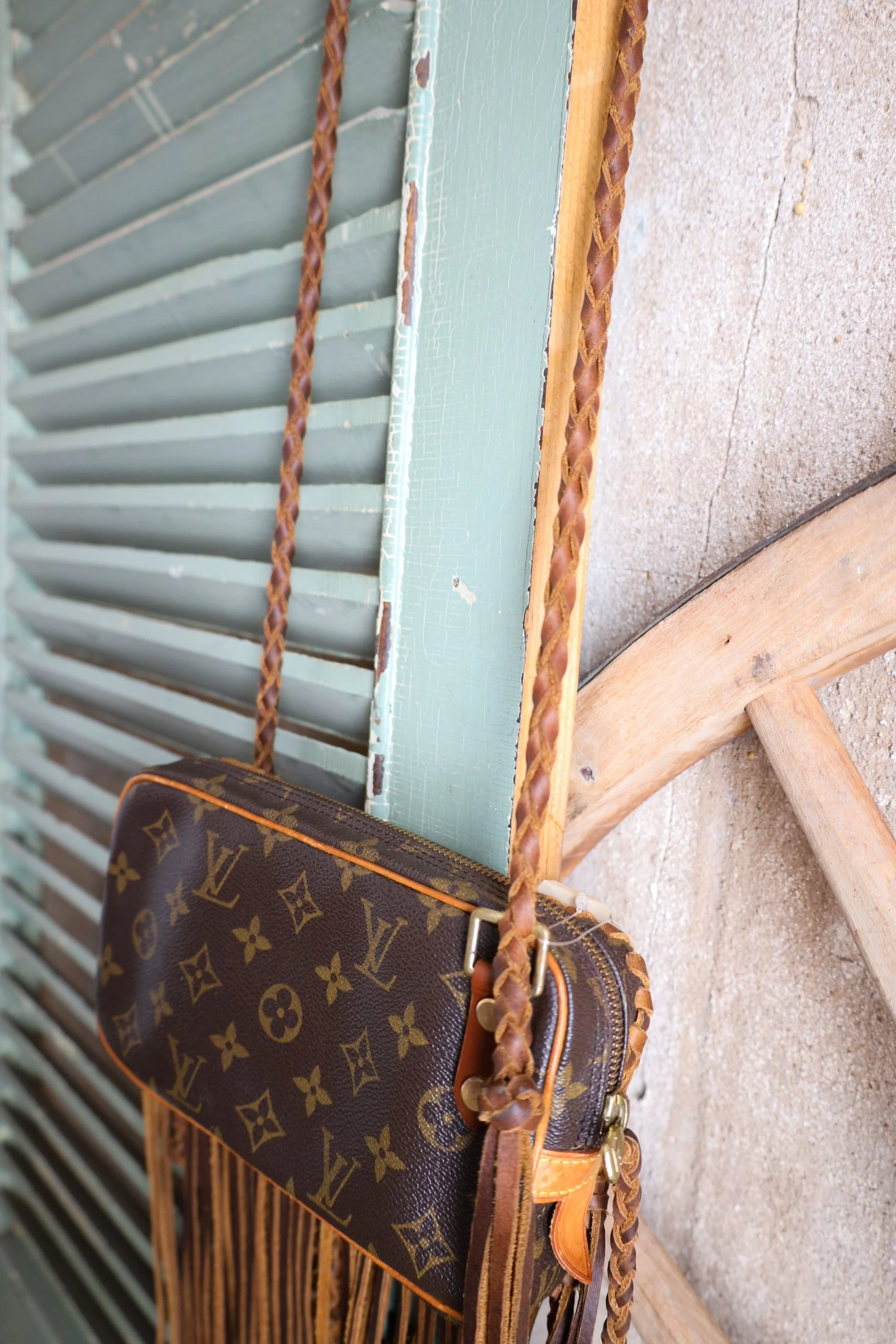 LEATHER AND VODKA MARLY CAMEL FRINGE 20CT KINGMAN TURQUOISE BAG 14 LEATHER AND VODKA MARLY CAMEL FRINGE 20CT KINGMAN TURQUOISE BAG - Image 12