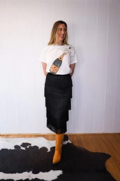 BEULAHSTYLE FRINGE SKIRT -Western Fashion 0D6A0134