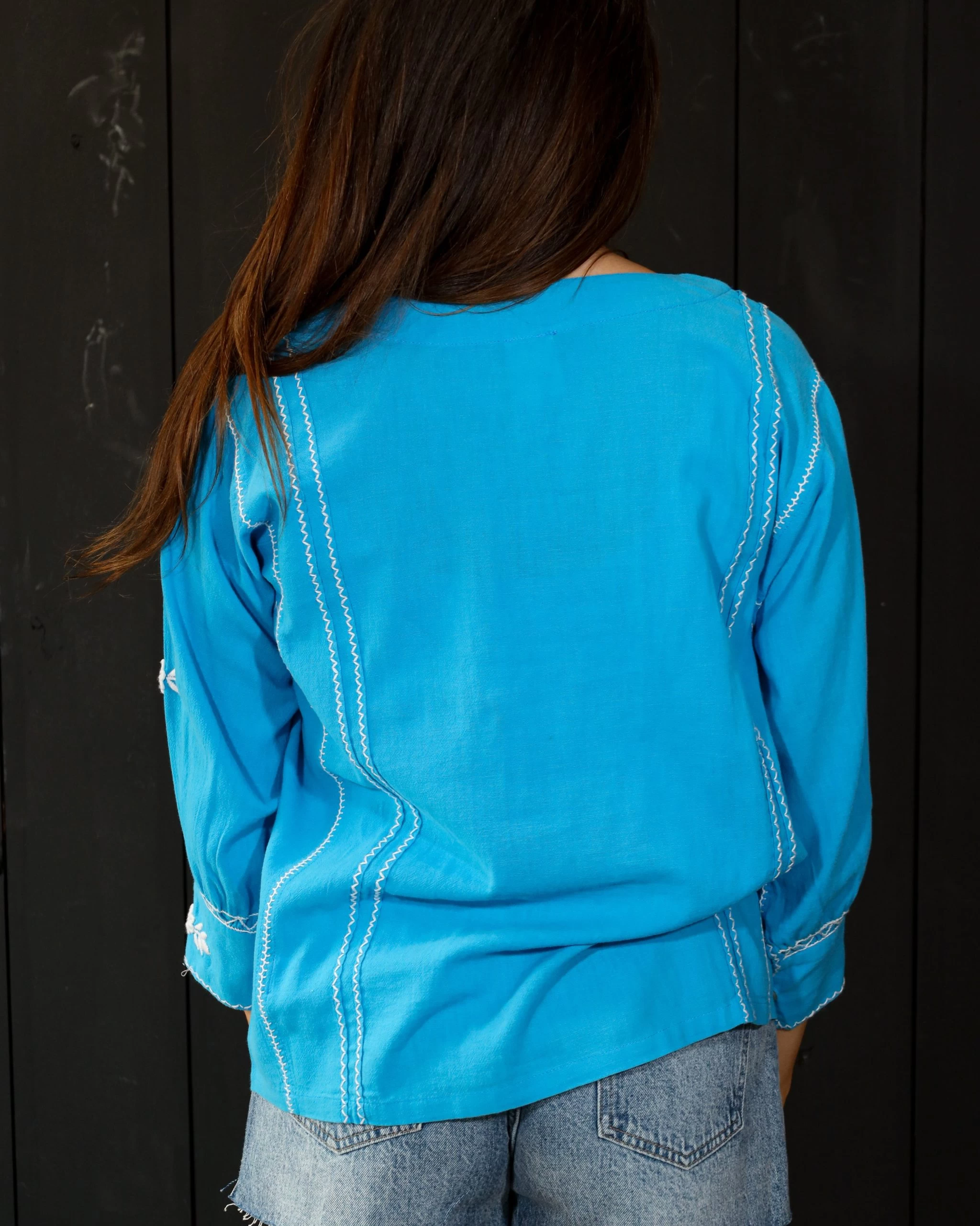 LONGSLEEVE EMBROIDERED BLOUSE 11 LONGSLEEVE EMBROIDERED BLOUSE - Image 9