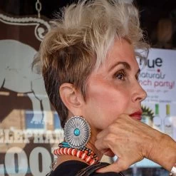 EXTRA LARGE CONCHO WITH TURQUOISE OVAL POST EARRINGS -Western Fashion 0D6A4542 30eabd84 3a63 4773 bc74 74db04f10b65