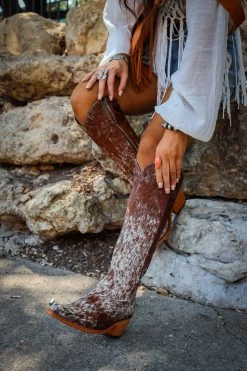 LIBERTY BLACK WOMEN'S KENDRA BOOT- CAFE/BROWN -Western Fashion 0D6A5227