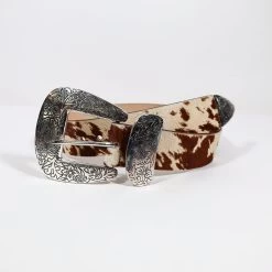 COWHIDE PRINT XL BUCKLE