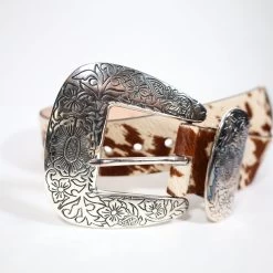 COWHIDE PRINT XL BUCKLE -Western Fashion 0D6A6743