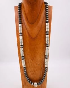 EXTRA LARGE BEADS WITH NAVAJO PEARL EARRING AND NECKLACE SET 40" XL BDS/NAVPS -Western Fashion 0D6A8029