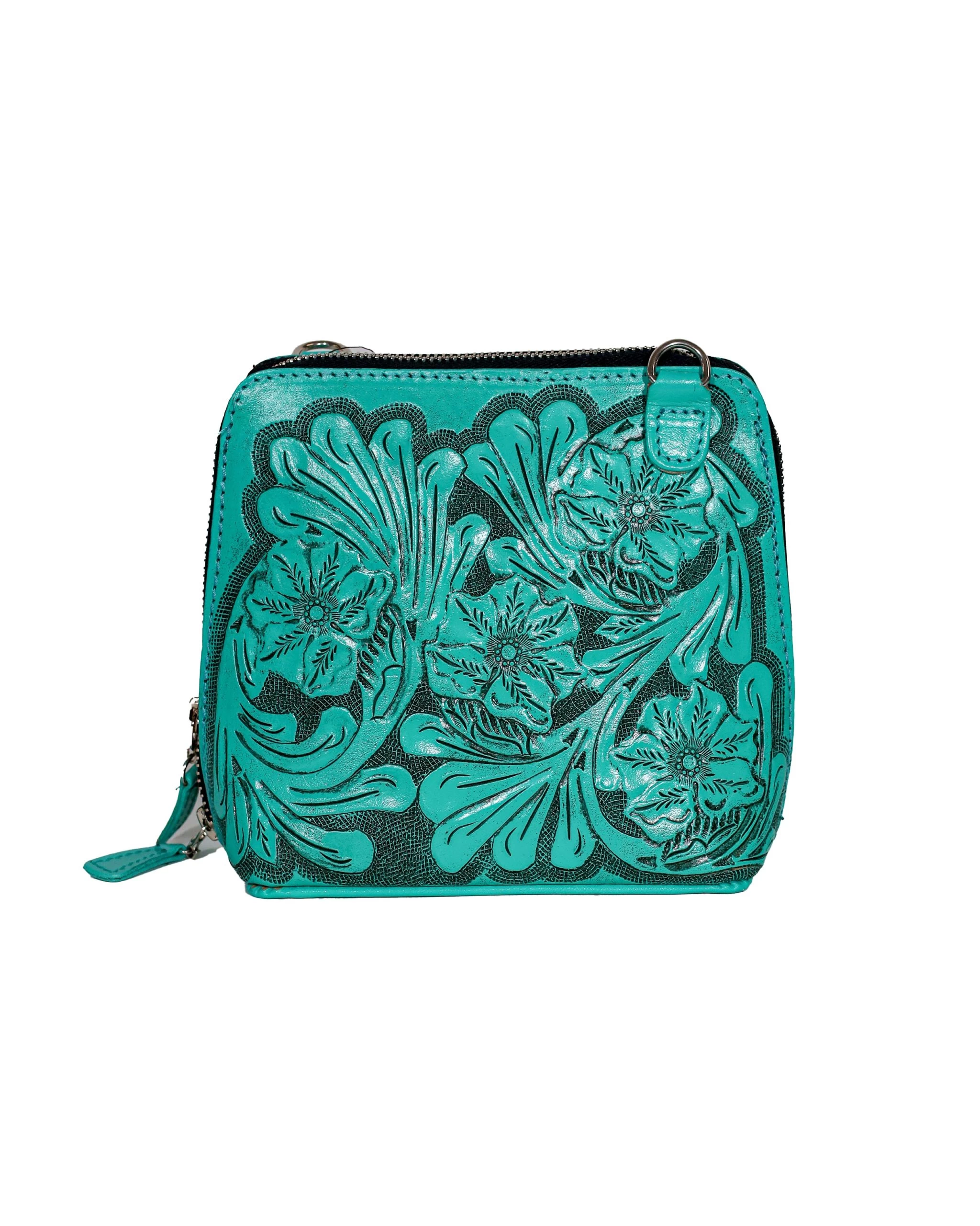 QUE CHULA CATALINA CHICA TURQUOISE PURSE 3 QUE CHULA CATALINA CHICA TURQUOISE PURSE