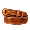 Vogt Basket Weave Ranger Belt In Russet -Western Fashion 100 041 041