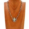STERLING SILVER THUNDERBIRD LIGHT TURQUOISE ON MELODY CHAIN NECKLACE -Western Fashion 103 74af8b62 549e 432e 8b44 bf3bc2f2f62d