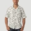 WRANGLER MEN'S COCONUT COWBOY SNAP FRONT CAMP SHIRT -Western Fashion 112326321 HERO
