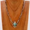 LOVE TOKENS MIXED METAL THUNDERBIRD TURQUOISE MELODY NECKLACE -Western Fashion 120 f0751811 c208 4893 a235 e3d62b57742d