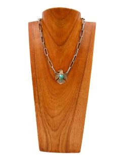 LOVE TOKENS MIXED METAL THUNDERBIRD TURQUOISE MELODY NECKLACE -Western Fashion 122 35739689 6f94 4271 9b50 4d69ad2a8e3f