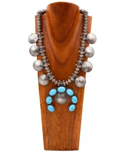 LARGE TURQUOISE NAJA & COINS NECKLACE -Western Fashion 122 f07221ac eee2 417d ace2 1b38a4ad0234