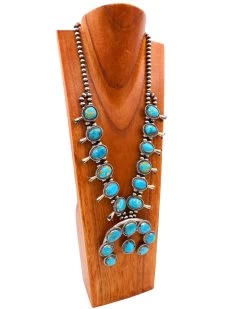 LARGE TURQUOISE SQUASH BLOSSOM NECKLACE 12 LARGE TURQUOISE SQUASH BLOSSOM NECKLACE -Western Fashion 132 f10022cc 5bf1 48ec 834e a3cd4ff6c600