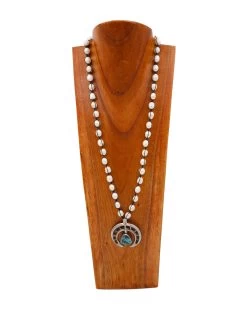 LOVE TOKENS NAJA AND TURQUOISE WITH WHITE RICE PEARL NECKLACE -Western Fashion 146 8fcc36b2 5300 41b9 a371 c21323b97b00