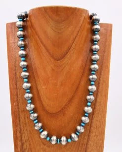 LARGE NAVAJO PEARLS AND TURQUOISE BEADS NECKLACE 9 LARGE NAVAJO PEARLS AND TURQUOISE BEADS NECKLACE -Western Fashion 155 42b40475 67e1 4111 bf74 7d72c0b8ed1b