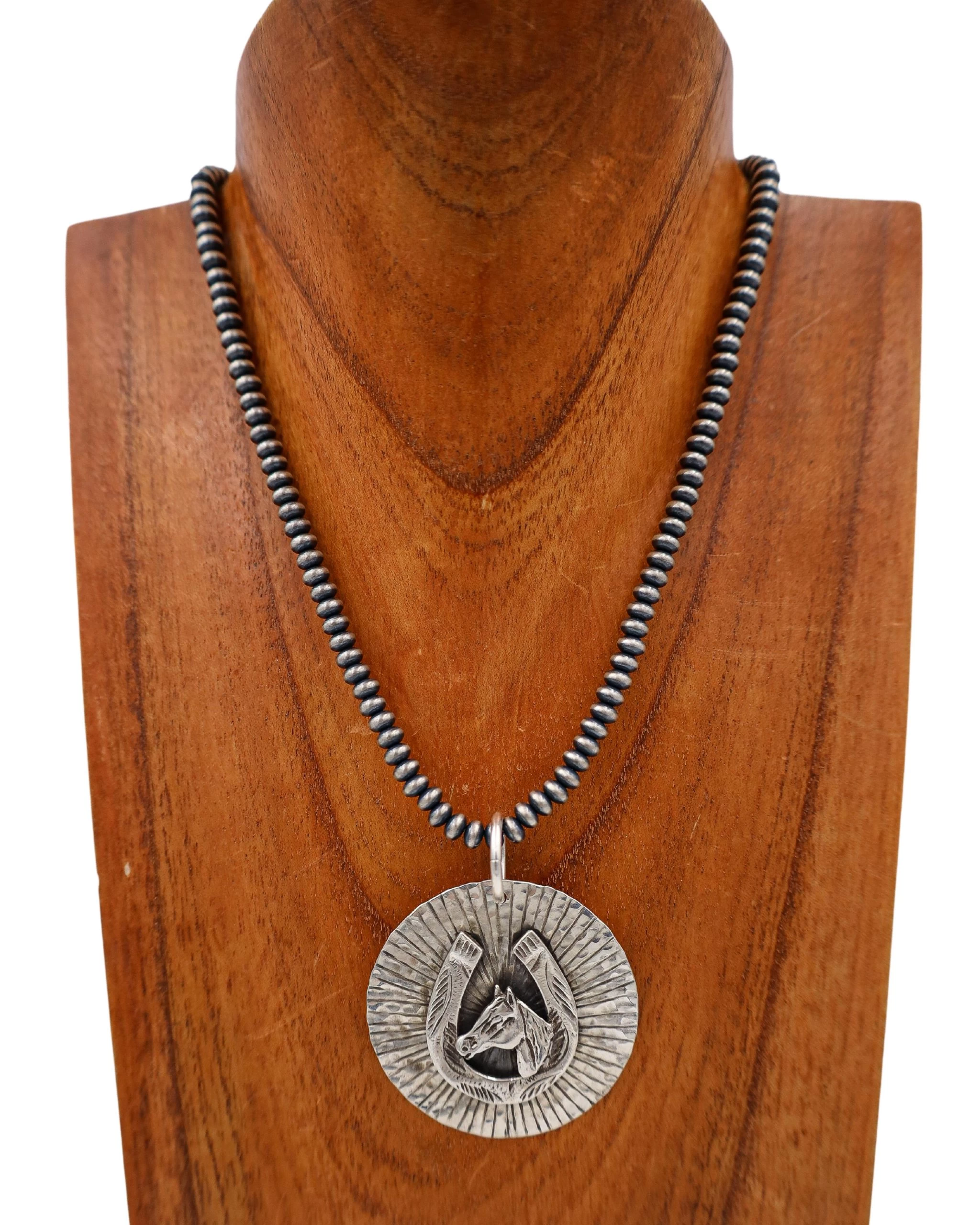 RICHARD SCHMIDT HORSE HEAD IN HORSESHOE PENDANT 5 RICHARD SCHMIDT HORSE HEAD IN HORSESHOE PENDANT - Image 3