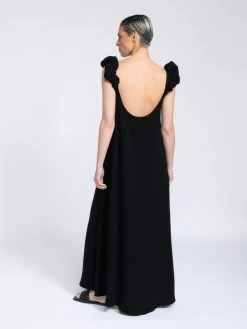 SMF LINEN MAXI DRESS -Western Fashion 1676298038 ae9ce06d4b725a52508ac6cdc6d61d29