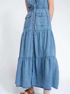 SMF BUTTON POCKETS DRESS -Western Fashion 1676298065 5c8f663939bd17903fd5695d65d278a4