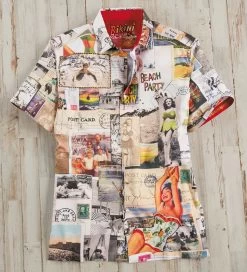 ROBERT GRAHAM POSTCARDS SHORT SLEEVE SHIRT