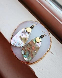 PEYOTE BIRD ABALONE SLAB DANGLE EARRING -Western Fashion 169 6b3e225a 3dc0 4be8 ab55 a9b0938ace46