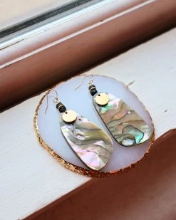PEYOTE BIRD ABALONE SLAB DANGLE EARRING -Western Fashion 171 da5bd7d6 c9a7 41ad a92b a89edd1b69a8