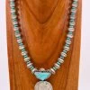 1886 COIN, TURQUOISE AND NAVAJO SAUCERS NECKLACE -Western Fashion 186 be362cfc 73bf 4f44 9911 75d36547bd59