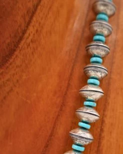 1886 COIN, TURQUOISE AND NAVAJO SAUCERS NECKLACE -Western Fashion 189 f0ed4982 e14f 4a41 954f 6be66b256e44