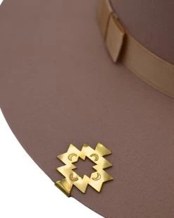 THE WINGED HEART SANTA FE BRASS STAMPED Hat Clip -Western Fashion 196 71ce7fb9 7fbe 4f48 88df 6c7272485391