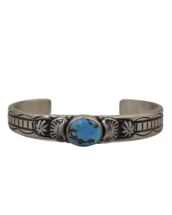 SINGLE TURQUOISE OVAL CUFF
