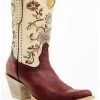 Yippee Ki Yay Women's Bruni Floral Embroidered Studded Western Leather Booties -Western Fashion 2000374913 646 P1
