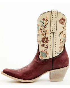 Yippee Ki Yay Women's Bruni Floral Embroidered Studded Western Leather Booties 11 Yippee Ki Yay Women's Bruni Floral Embroidered Studded Western Leather Booties -Western Fashion 2000374913 646 P3