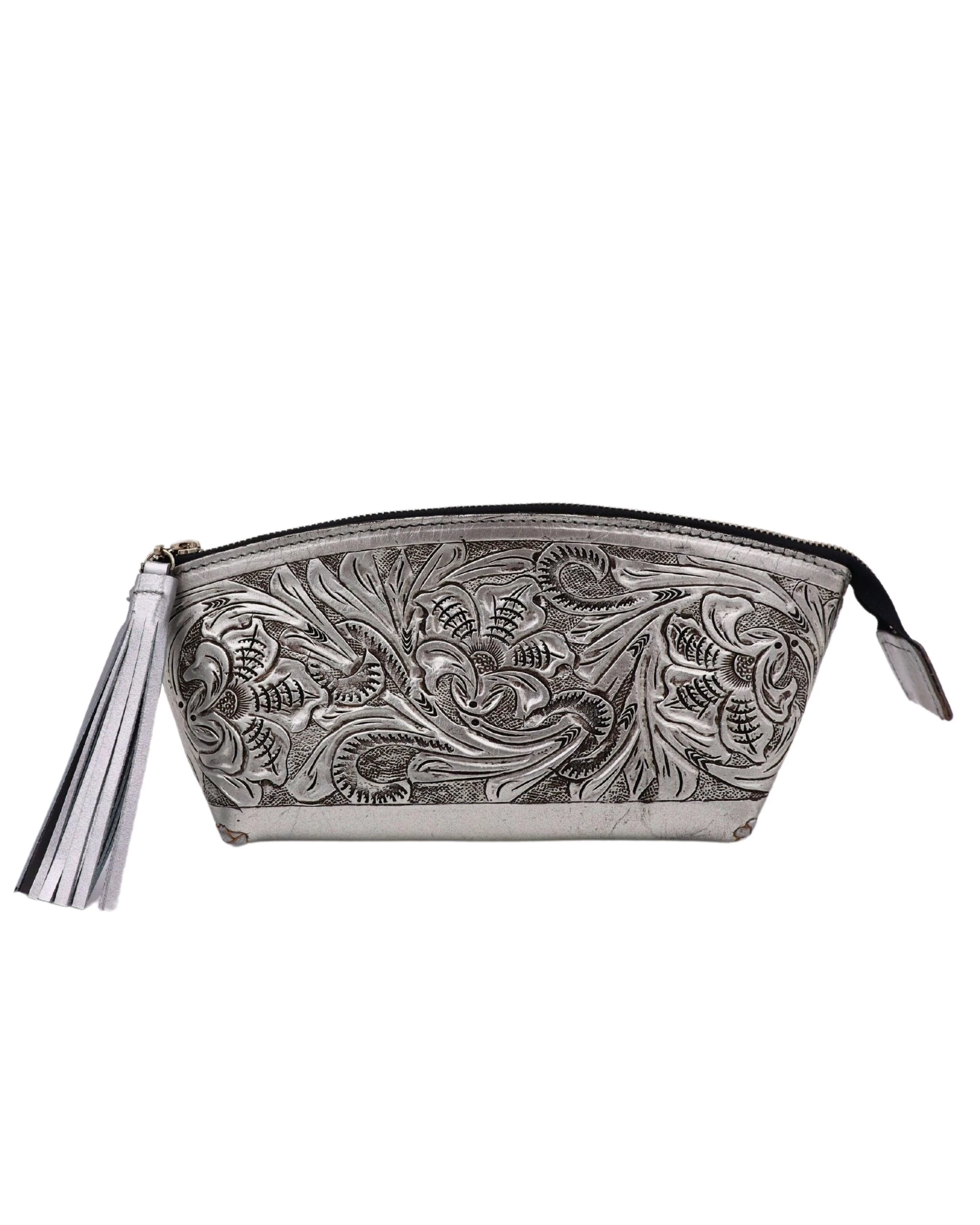 QUE CHULA CHICA SILVER COSMETIC BAG 3 QUE CHULA CHICA SILVER COSMETIC BAG