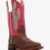 Macie Bean Prickled Pink Kids Boot 2 Macie Bean Prickled Pink Kids Boot -Western Fashion 2092 mk9132