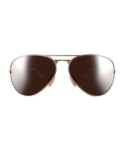 BEX WESLEY ROSE GOLD AND BROWN SUNGLASSES