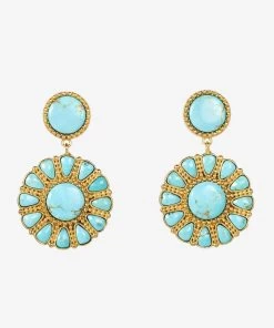 CHRISTINA GREENE SOUTHWESTERN STATEMNT WITH TURQUOISE EARRING