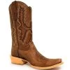 Corral Boots CORRAL MEN'S BROWN EMBROIDERY NARROW SQUARE TOE BOOT -Western Fashion 234912 1200 auto