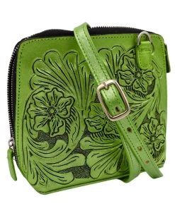 QUE CHULA CATALINA CHICA METALLIC GREEN PURSE -Western Fashion 252 2122f110 bccc 472b a3b3 3478c17c0d25