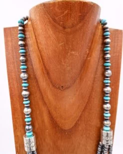 38" 4 STRAND TURQUOISE NAVAJO PEARL NECKLACE -Western Fashion 261 465b05bd 66ce 48e9 84d4 dcce54630485