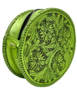 QUE CHULA REDONDO METALLIC GREEN PURSE -Western Fashion 262 6ce56bdb 1775 4adf 9907 296425bea3eb