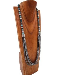 38" 4 STRAND TURQUOISE NAVAJO PEARL NECKLACE -Western Fashion 263 e67ca89f 5f51 4e32 969d 3b8e932ecb2f
