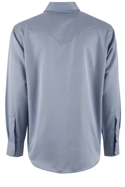 Madison Creek Men's Long Sleeve Western Shirt -Western Fashion 301 BISLEYTWILLBLUEMADCRK 3