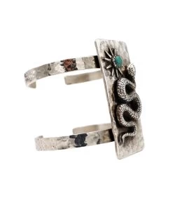 RICHARD SCHMIDT SNAKE SUN WITH TURQUOISE ROUND ON RECTANGLE CUFF -Western Fashion 3 56a1bb70 7072 4cd3 a7e2 aea961174af0