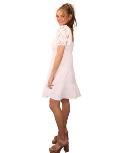 S'EDGE GAUZE LACE SLEEVE DRESS -Western Fashion 40 b5c6267f d8bf 473c b9e2 8f2571b08808