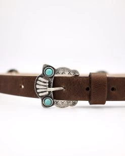 CONCHO WITH TURQUOISE STONES BELT -Western Fashion 45 6a3d5021 fab7 4be9 9cf3 2579f8f562a7