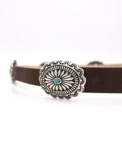 CONCHO WITH TURQUOISE STONES BELT -Western Fashion 46 86180730 54a4 478b 869b 4cb7139db5ef