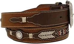 Nocona Men's Western Belt Southwest Inlay Concho Rawhide Tab 5 Nocona Men's Western Belt Southwest Inlay Concho Rawhide Tab -Western Fashion 51CoC3iiiIL. AC UX425