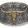 GOLD LONGHORN BUCKLE 1 GOLD LONGHORN BUCKLE -Western Fashion 52 37688
