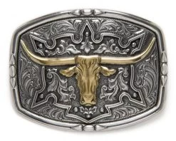 GOLD LONGHORN BUCKLE