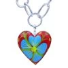 COREEN CORDOVA RED HEART WITH BLUE FLOWER PENDANT -Western Fashion 56 fa8b5549 a702 4767 8ce0 62d6457a991d