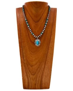 OVAL TURQUOISE NAVAJO PEARL WITH TURQUISE NECKLACE -Western Fashion 63 2a8f701b c4b8 4d81 9c66 b2ff88c95b4f